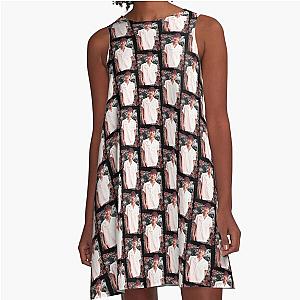 Kim Donghyuk iKON DK Korean Kpop Floral Design A-Line Dress