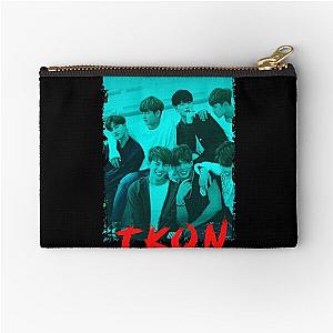 iKON Kpop Group Members Blue Korean Kpop RGB Color Design Zipper Pouch