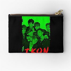 iKON Kpop Group Members Green Korean Kpop RGB Color Design Zipper Pouch