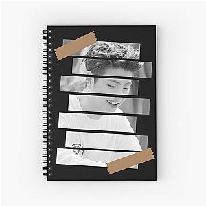 Koo Junhoe iKON June Korean Kpop Monochrome Stripe Design Spiral Notebook