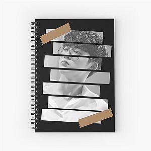 Kim Hanbin iKON BI Korean Kpop Monochrome Stripe Design Spiral Notebook