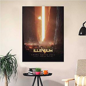 Illenium Merch Poster Art Wall Poster Sticky Poster Gift for Fans Crawl Outta Love Poster