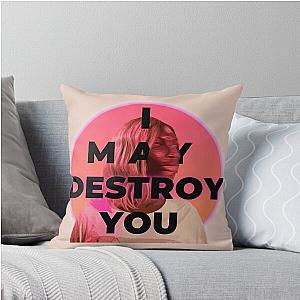 I May Destroy You Pink Bubble Throw Pillow