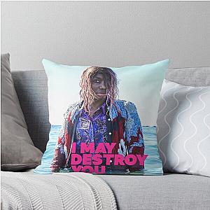 Beautiful Woman I May Destroy You Throw Pillow