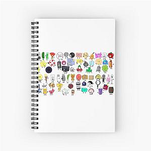 inanimate insanity-all characters Spiral Notebook