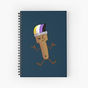 Inanimate Insanity Pride Paintbrush  Spiral Notebook