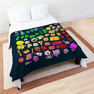 BFDI Inanimate Insanity All Characters Transparent Classic   Comforter