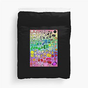 Bfdi Inanimate Insanity All Characters (Rainbow) Classic T-Shirt Duvet Cover