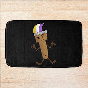 Inanimate Insanity Pride Paintbrush  Bath Mat