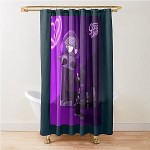 Punk inanimate insanity Microphone  Shower Curtain