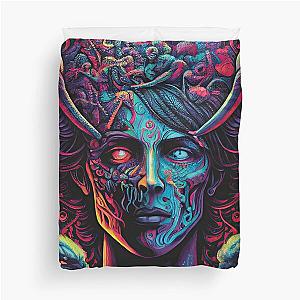 Blue Incubus Illustration Duvet Cover