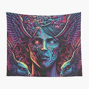 Blue Incubus Illustration Tapestry