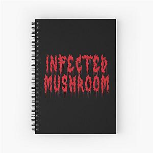 Infected Mushroom Metal Font Spiral Notebook