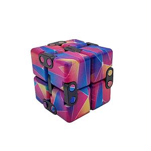 Multi-Colored Purple Smooth Infinity Cube Fidget Toys for Stress Relief