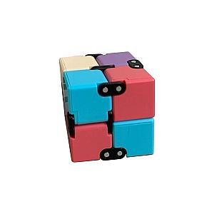 4-Colored Infinity Cube Fidget Toys for Stress Relief