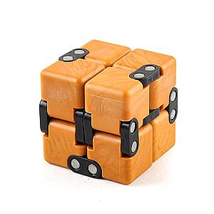 Orange Infinity Cube Fidget Toys for Stress Relief