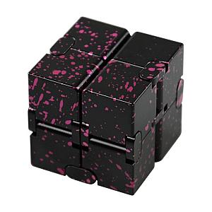 New Black Pink Pattern Solid Aluminum Infinity Cube Fidget Anti Stress Toy