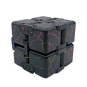 Black Pattern Infinity Cube Fidget Toys for Stress Relief