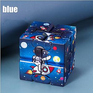 Blue Space Explorer Infinity Cube Fidget Toy