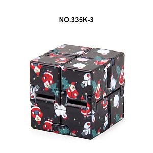 Santa Claus Black Pattern Infinity Cube Fidget Toy