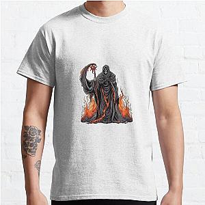 Grim Reaper in Flames Classic T Shirt RB0712