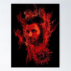 Lucifer in Flames Poster RB0712