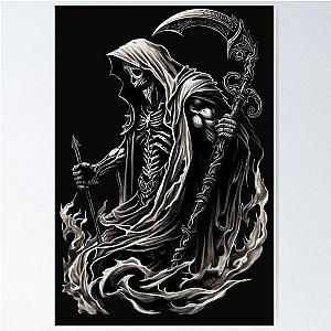 Grim reaper in flames Poster RB0712