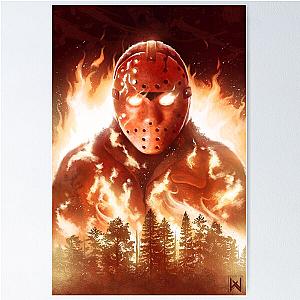 Jason In Flames Poster RB0712