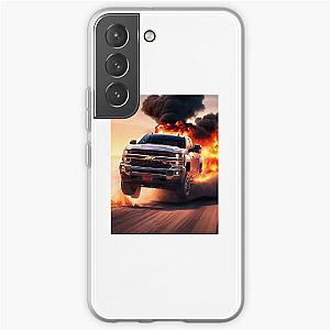 Chevy riding in flames  Samsung Galaxy Soft Case RB0712