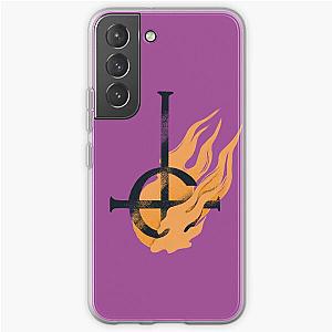 Grucifix in flames and violet Samsung Galaxy Soft Case RB0712