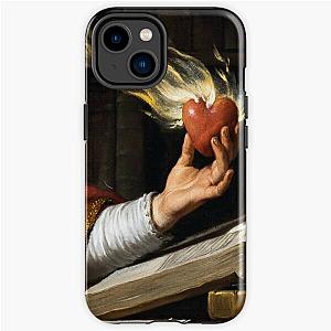 Heart in flames painting detail iPhone Tough Case RB0712