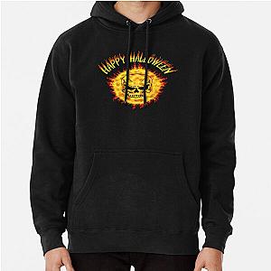 Happy Halloween In Flames   Happy Halloween In Flames Font Pullover Hoodie RB0712