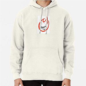 Skull in Flames  Pullover Hoodie RB0712