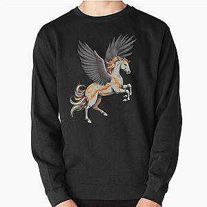 Pegasus Wreathed In Flames Pullover Sweatshirt RB0712