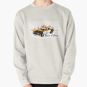 Police car in flames Pullover Sweatshirt RB0712