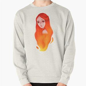 Girl in Flames Pullover Sweatshirt RB0712