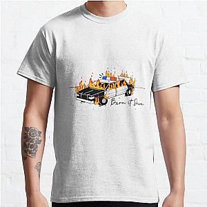 Police car in flames Classic T Shirt RB0712