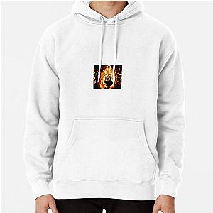 Guitar in flames Pullover Hoodie RB0712