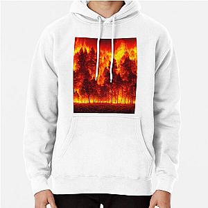 Forest covered in flames Pullover Hoodie RB0712