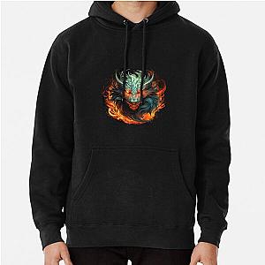 Dragon  in flames  Pullover Hoodie RB0712