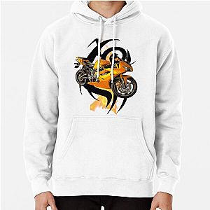 motorcycle  tribal in flames  Pullover Hoodie RB0712