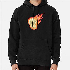 Skull in Flames  Pullover Hoodie RB0712