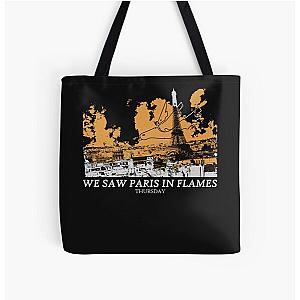 Paris In Flames All Over Print Tote Bag RB0712