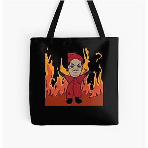 Plushia in Flames All Over Print Tote Bag RB0712