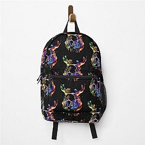 headphones in flames   Backpack RB0712