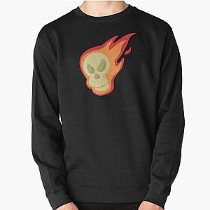 Skull in Flames  Pullover Sweatshirt RB0712