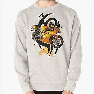 motorcycle  tribal in flames  Pullover Sweatshirt RB0712