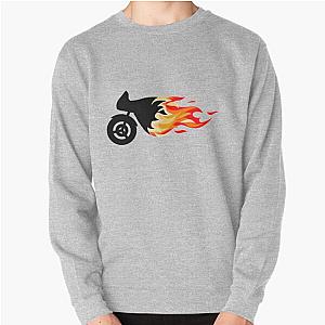 motorbike in flames Pullover Sweatshirt RB0712