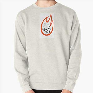 Skull in Flames  Pullover Sweatshirt RB0712