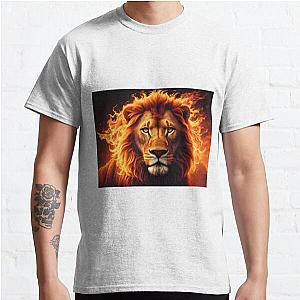 lion in flames Classic T Shirt RB0712